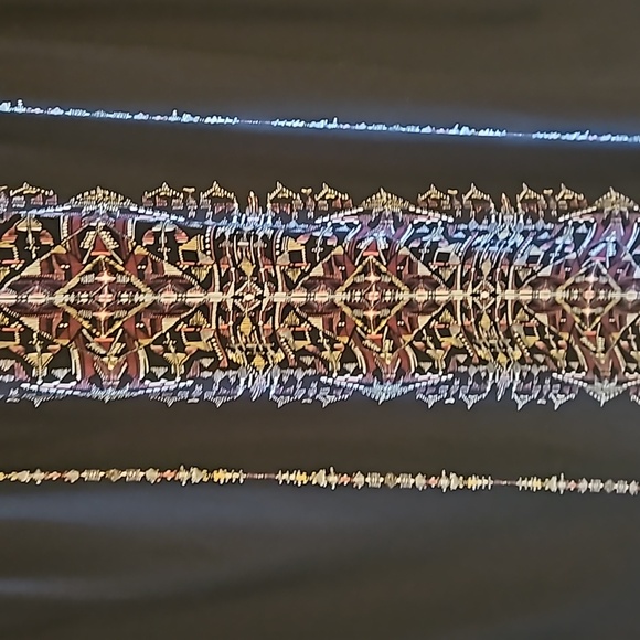 Maurices black, mauve and cream Dress with elastic waist Size 2 - Picture 4 of 9